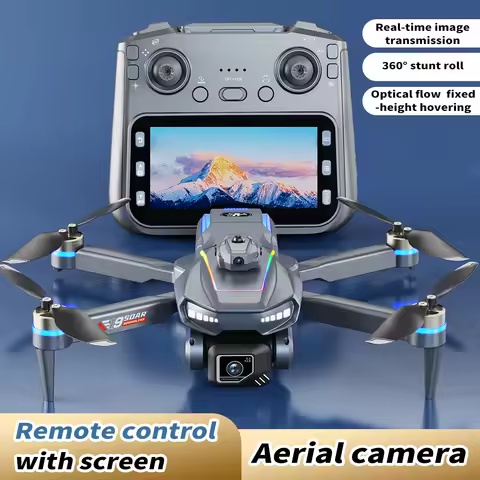 AE19 GPS Drone 4K Dual Cam 4.3" LCD 360° Obstacle Avoidance 3 Battery Options Professional RC Quadco