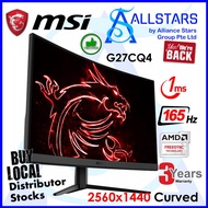 MSI Optix G27CQ4 27 inch Curved WQHD 165Hz Gaming Monitor / 2560x1440 / 1ms / Adaptive Sync / VA pan