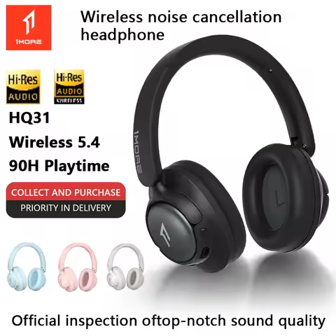 1MORE HQ31 Over-Ear Wireless Headphones Bluetooth 5.4 AI Call Noise Reduction Earphones Suitable for