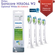 Philips Sonicare HX6064 / HX6068 W2 Optimal White Set of 4 or 8 Brush Heads [EU Edition]