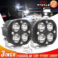 3 inch LED spot work light 12v 24v fog light driving offroad 4x4 4WD led spotlight for car truck a. TV SUV ATV Moto