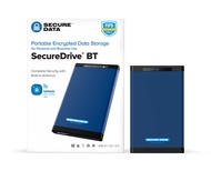 SecureData SecureDrive BT FIPS 140-2 Level 3 Validated 256-Bit Hardware Encrypted External Portable 