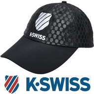 鞋大王K-SWISS C424-008 黑色 安全反光材質休閒棒球帽【台灣製，特價399元】
