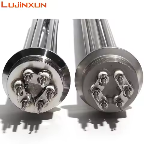 LUJINXUN 2"Tri Clamp Tubular Electric Heating Element 64mm Flange 3KW 4.5KW 6KW 9KW 12KW SUS304 for 