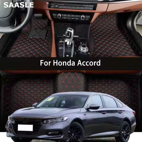 SAASLE Custom Car Floor Mats For Honda Accord 6th 7th 8th 9th 10th 11th 1997-2025 Years Auto Carpets