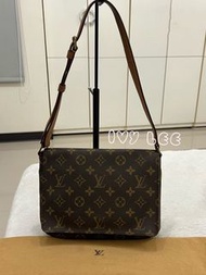 LOUIS VUITTON原花 PVC塗層帆布 Musette Tango 肩背包 M51388 王妃包 手提包二手精品