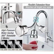 Faucet Kitchen Sink Faucet Tap Extender Adaptor Extension Adapter Nozzle Water Saving Swivel Spray Head Accessories 360° Rotate faucet Anti-Splash Tap Booster Water Saving