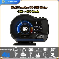 [MF] P6 GPS Mobil OBD OBD2 Meter Dital Scanner Alarm Speed Gauge
