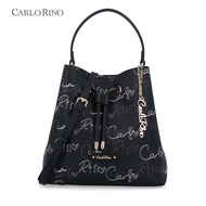 Carlo Rino Black Playful Dame Bucket Bag