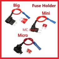 Fuse Tap Adaptor Fuse Holder No Modified Fuse Box Car Fuse Motorcycle Lorry Add Circuit TAP Fius Ker