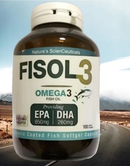 FISOL 3 OMEGA 3 - Fish Oil (100 Capsule/ 30Capsule)