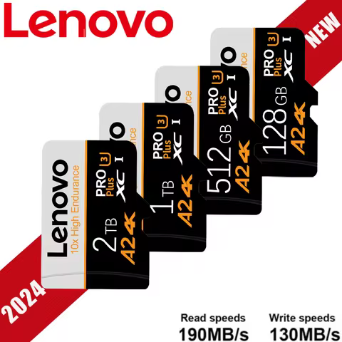 Original Lenovo 1TB Memory Card 128GB High Speed Micro TF SD Card 2TB 1TB 512GB SD Card V30 U3 TF Fo