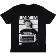 HITAM Eminem "MUGSHOT" T-Shirt | T-shirt RAPPER EMINEM SLIM SHADY | Rap tee Black EMINEM tee