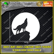 CURVED WOLF MOON Sticker Cutting Sticker