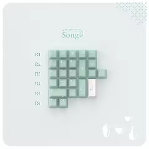 [Child kit] PBTfans Song ABS Doubleshot Cherry Profile MX-style Keycaps KBDfans 40s / Numpad / Space