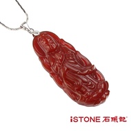 Stone Note Guanyin Necklace Carnelian Drip