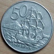 Koin 50 Cents New Zealand 1982
