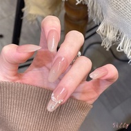 Gradient Zircon Crushed Diamond Wearing Nails Handmade Wearing Nails Fake Nails Exquisite Manicure