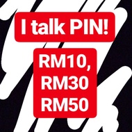 RM10 RM20 RM30 RM50 I TALK ITALK I-TALK TOPUP PIN RELOAD