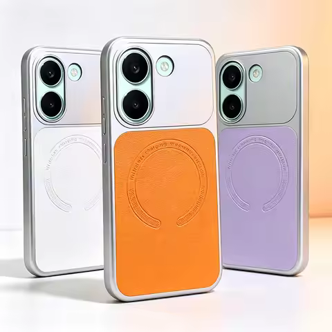 Silver Color-Block Magnetic Ring Case For Poco X8 Pro Max x8 pro POCO F8 Ultra f8 pro F7 X7 Pro Came
