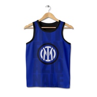 Inter Milan Football Club Children's Lekbong Singlet T-Shirt 3D Football Shirt Singlet-CB-9-designWD