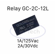 Golden Relay GC-2C-12L 1A/125Vac 2A/30Vdc 8 Legs 1A/12V 8Pins Quantity 1 Piece