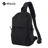 PD Casual Crossbody Bag Men Chest Business Outdoor Shoulder Sling Bag Oxford Waterproof