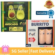 Authentic Exploding Kittens Throw Throw Burrito / Throw Throw Avocado 2-6 Players - Dodgeball Card G
