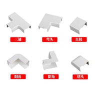 Square Trunking Accessories PVC Outer Corner Invisible Trunking Corner Joint Open-Mounted Electric C