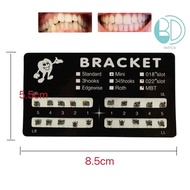 1Pack 20Pcs Monoblock MBT 0.022 0/3/345hook standard mini Ortho Bra、cket  Black Pad