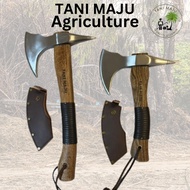 TANI MAJU / Kapak Outdoor High Carbon Steel | Survival Axe | Eagle Forge Battle Axe / KAPAK KAYU