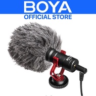 BOYA BY-MM1 Universal Cardioid Compact Microphone Video Audio Record Vlog Mic VideoMicro for Smartphone / DSLR Camera