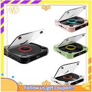 【W】Portable CD Player Bluetooth Speaker,LED Screen, Stereo Player, Wall Mountable CD Music Player with FM Radio