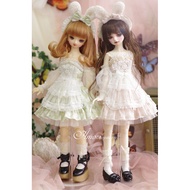 AMORS Suit BJD Baby Clothes Dress Western Clothes 1/4 Point Size SD Baby Girl Clothes [Bean Paste Ra