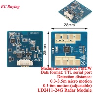 5Pcs/1pc LD2411-24G Radar Module Sanitary Distance Detection Bathroom Smart Toilet Gesture Recogniti