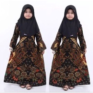 Gamis Batik Anak Perempuan Baju Muslim Syari Anak Cewek Umur 2 Sampai 12 Tahun Anak I