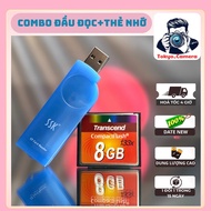 SSK card reader and 8GB CF memory card Combo