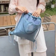 Counter Perfume Makeup Series Gift Large Capacity Denim Bucket Bag Drawstring Bag Drawstring Bag Cos