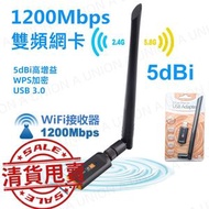 全城熱賣 - 【清貨甩賣】（VH0458）USB帶天線雙頻接收器 雙頻USB外接WIFI接收器 電腦筆記本外接網卡 無線雙頻 Wi-Fi 接收器 USB WiFi 手指