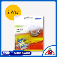 Splitter Antena TV / T Antena / Pencabang Antena / CATV 2 / 3 / 5 Way