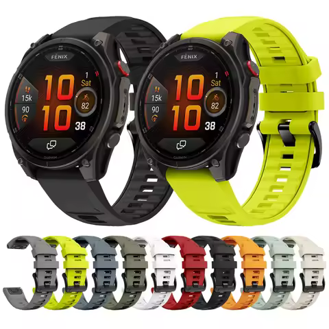 QuickFit Band For Garmin Fenix 8 Pro 47mm AMOLED 22mm 26mm Silicone Strap For Fenix8 Pro 51mm MicroL