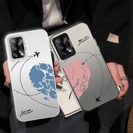 Casing For OPPO A74 A95 4G F19 F19S Luxury Cartoon Smartphone Soft Phone Case 2 in 1 Couple Girl pla