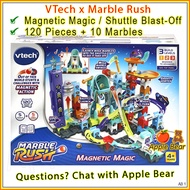 VTech Marble Rush Magnetic Magic Space Shuttle Blast-Off Set UFO Elevator STEAM Run / AppleBear