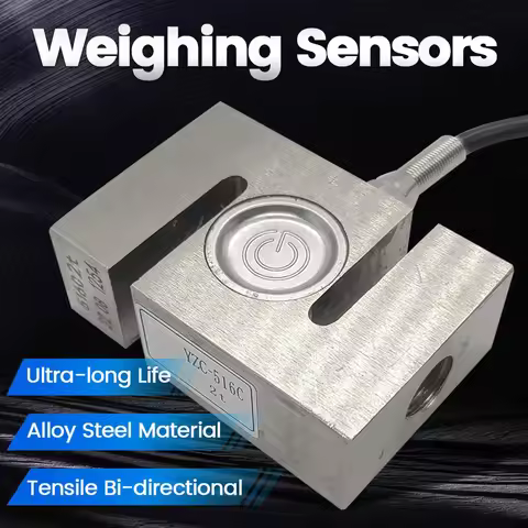 YZC-516C Pressure Tension Sensor S Type 100kg 200kg 300kg 500kg 1T 1.5T 2T Alloy Steel Weighing Sens