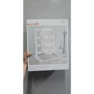 Munchkin Tidy Dry Space Saving Vertical Bottle Drying Rack for Baby Bottles and Accessories, White