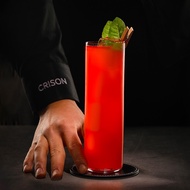 Highball Slim Cocktail - Collin Thin Bottom Cocktail Glass, Ramos Gin Fizz Cocktail Glass: CT0052