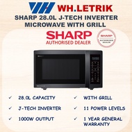 Sharp 28.0L J-Tech Inverter Microwave Oven with Grill