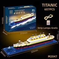 Duffy Toys 1878Pcs Kapal Pesiar Block Toy / Mainan anak laki laki Kapal Pesiar / Mainan kapal Pesiar