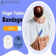 AARON1 10pcs Finger Bandage, Cotton Soft Finger Tubular Bandage, Convenient Elastic Breathable Comfortable Finger Sleeves Finger Sprains Swelling