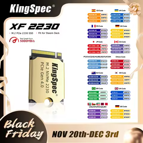 KingSpec M2 SSD 2230 NVMe 512GB 1TB 2TB M.2 PCIe 3.0 4.0 Disk Solid State Drives NVME for Microsoft 